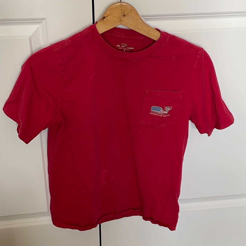 Vineyard Vines Patriotic Whale Shirt Sz L (16)